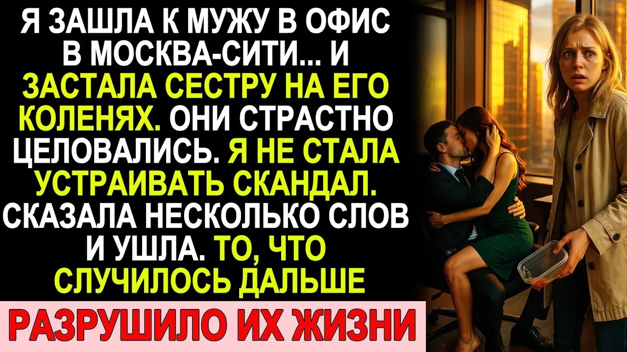 Застала Мужа С Сестрой В Офисе Москва Сити — За Несколько Месяцев Я Разрушила Их Жизни