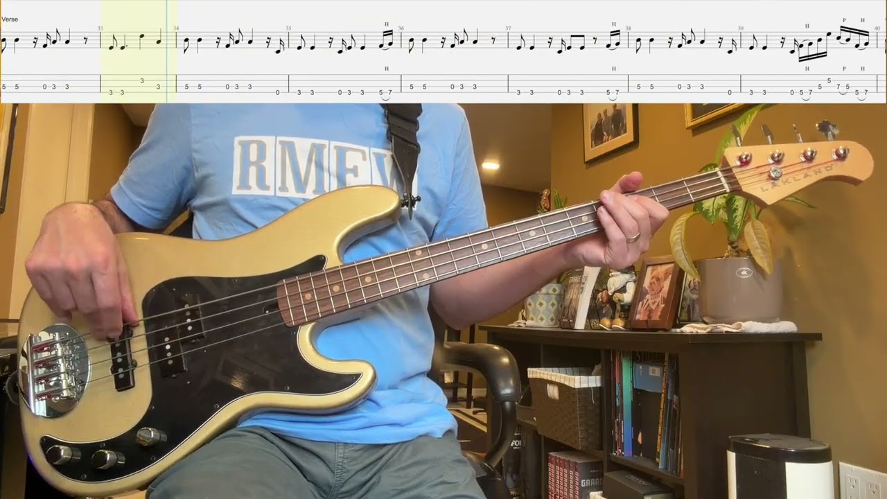 Sweet Home Alabama by Lynyrd Skynyrd Isolated Bass Cover with Tab