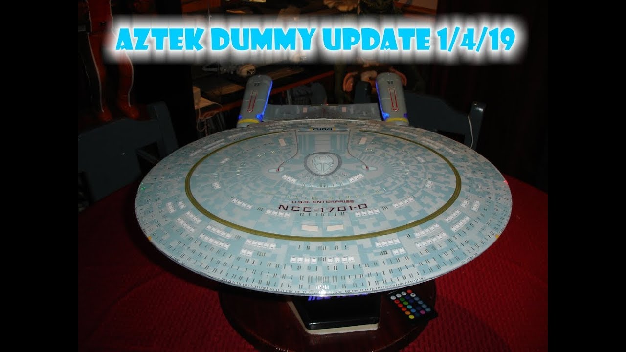 Aztek Dummy Update 1/4/19 - 1000 scale Enterprise D part 11 the finale