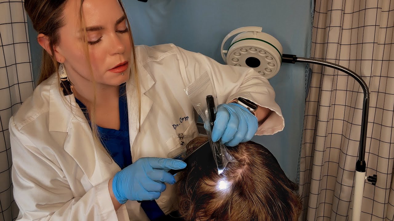 ASMR Dermatologist Scalp Exam & Lice Check | POV & Real Person