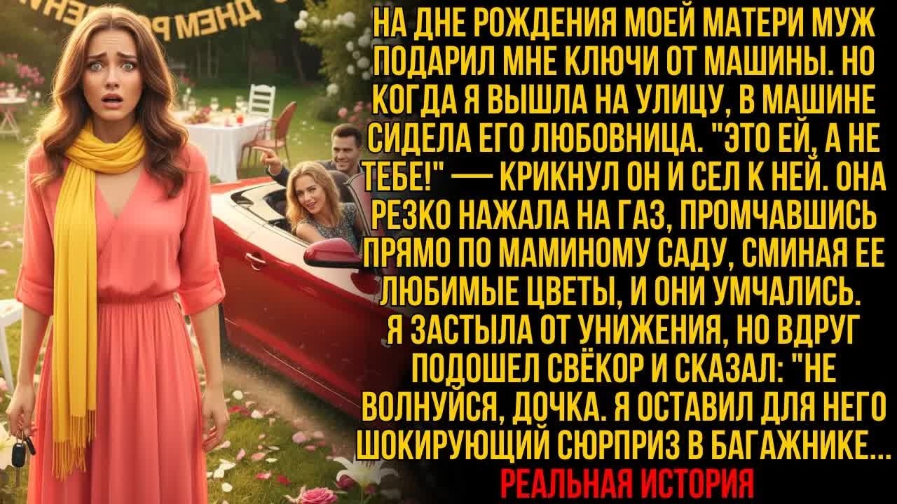 На дне рождения матери муж уничтожил ее сад и уехал. Я застыла, но тут свёкор сказал…!