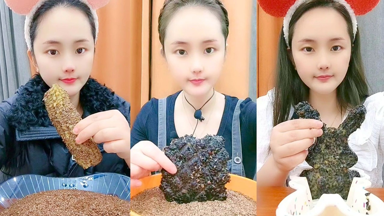 Chinese Passion Fruit Grain Mix ASMR Eating Show #116