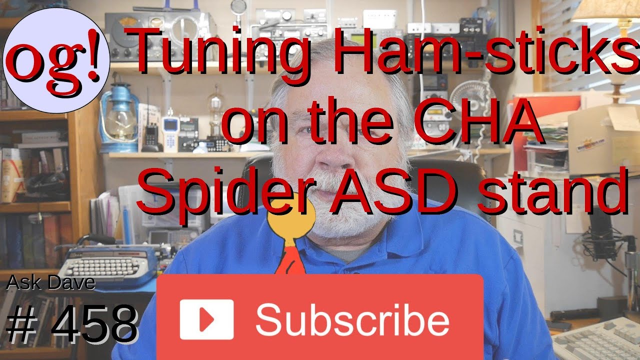 Tuning Ham-sticks on the CHA-Spider-ASD stand (
