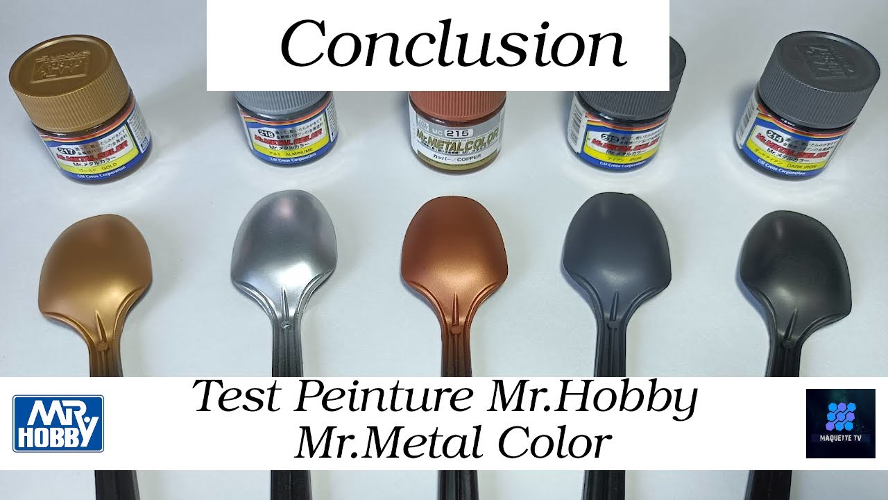 Conclusion du Test Mr Metal color