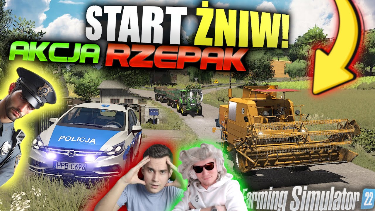 RUSZAMY ZE ŻNIWAMI RZEPAKU! 😍 WYRZUCĄ MNIE Z POLICJI? 😱 JANINA MA KŁOPOTY... 🔵 