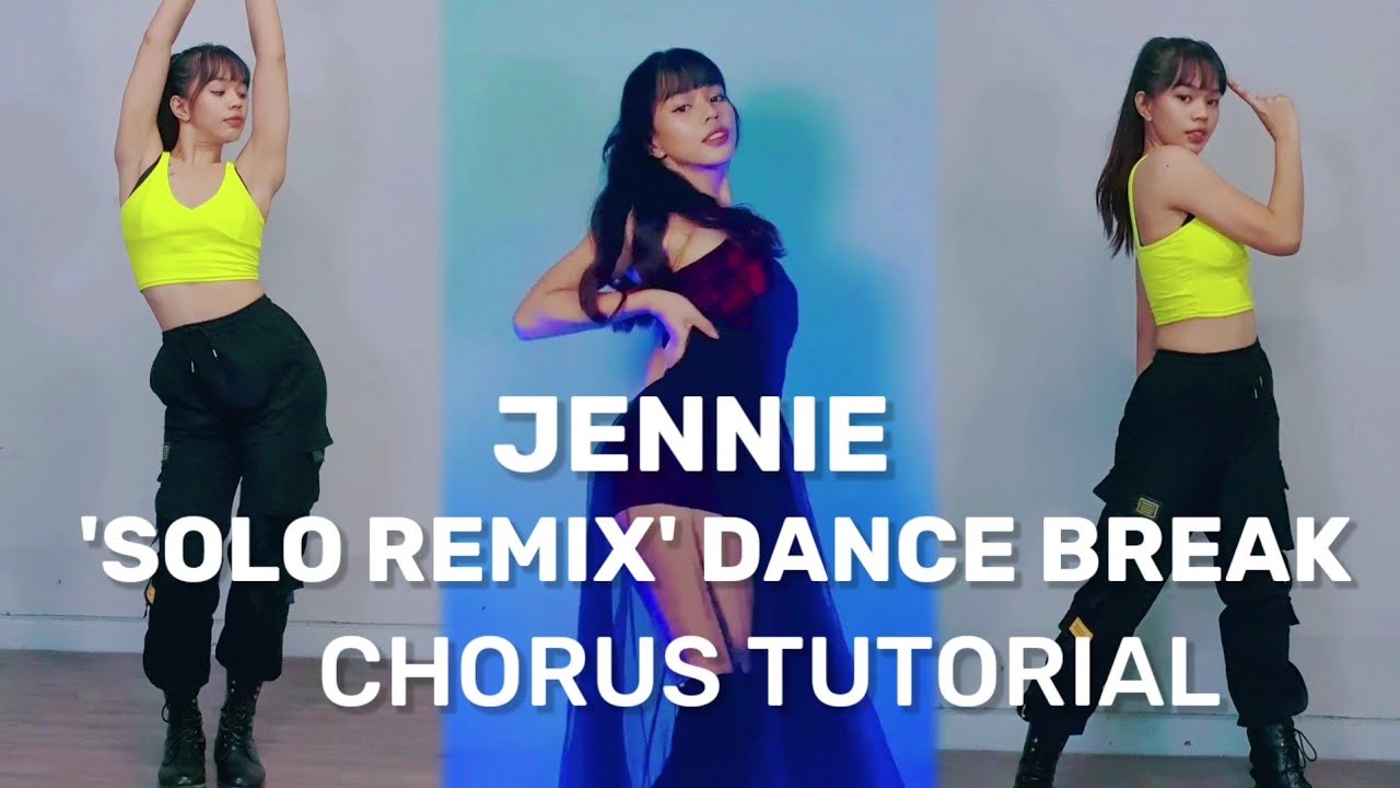 INNAH BEE SHORTS TUTORIAL #3 | JENNIE - SOLO REMIX DANCE BREAK CONCERT VER. (SLOW & MIRRORED)