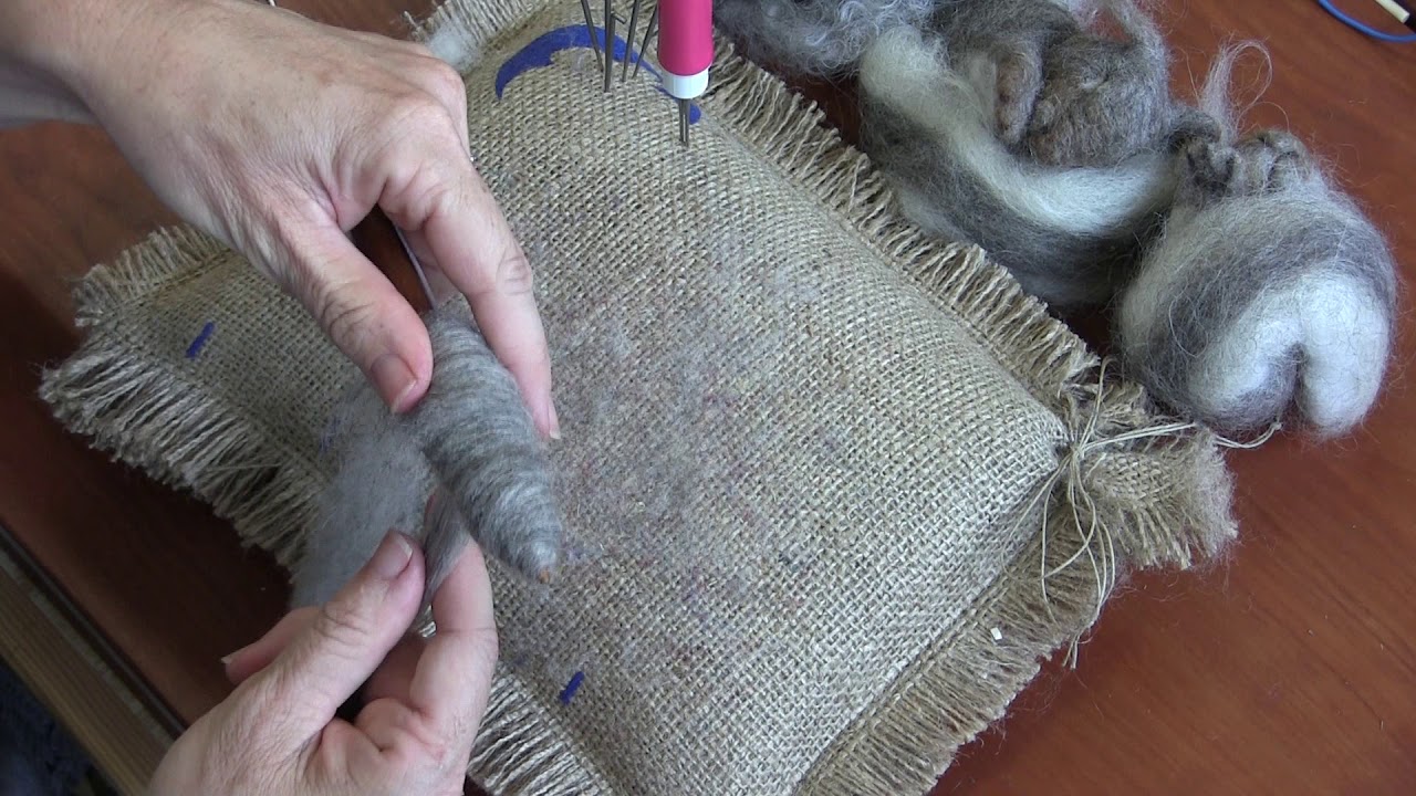 Needle Felted Sleepy Squirrel