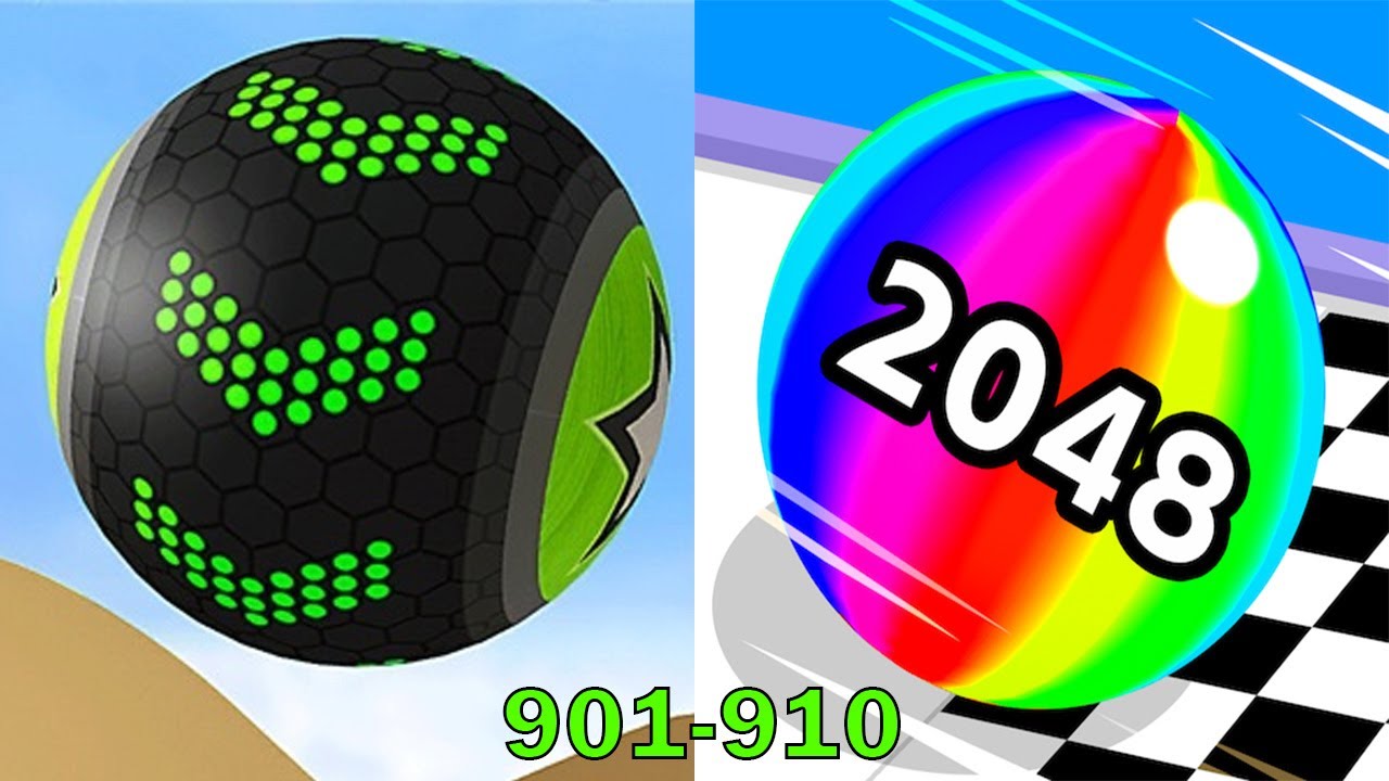 Going Balls VS Ball Run 2048 - SpeedRun Gameplay Level 901-910