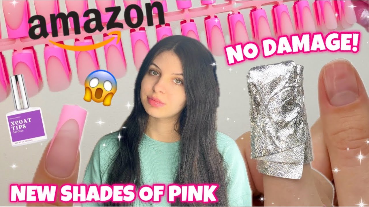 BTARTBOX NEW PINK FRENCH X COAT TIPS | HOW TO APPLY & REMOVE NO DAMAGE *NAIL PREP* STEP BY STEP