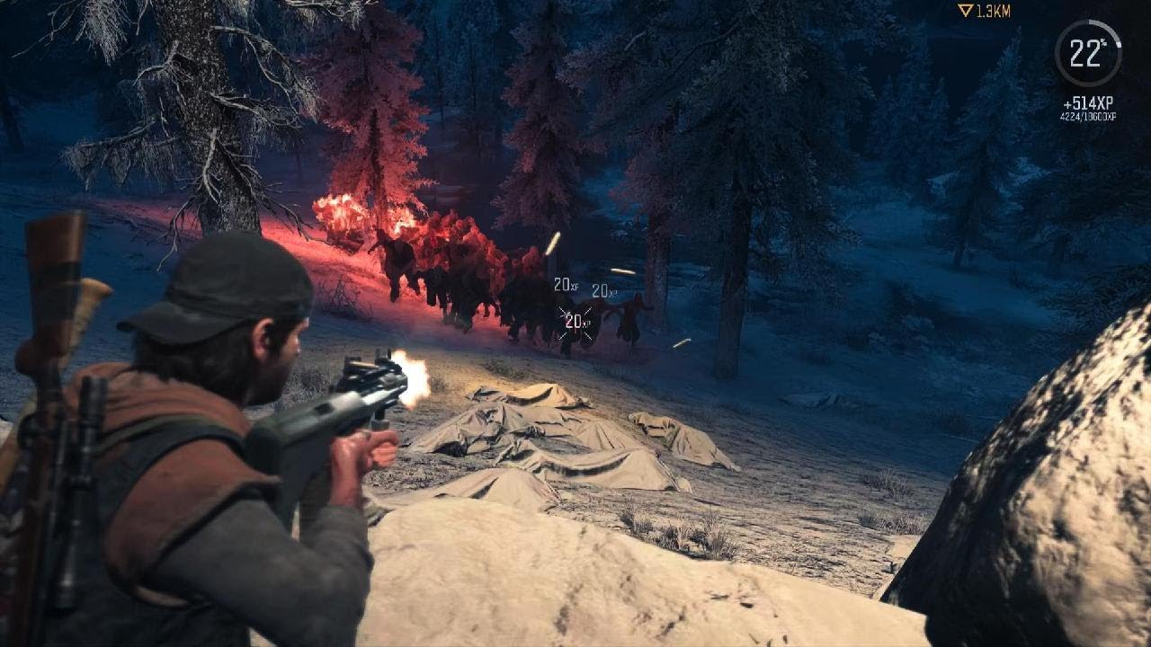 BERLY LAKE HORDE ON SURVIVAL 2 DIFFICULTY (Days gone )