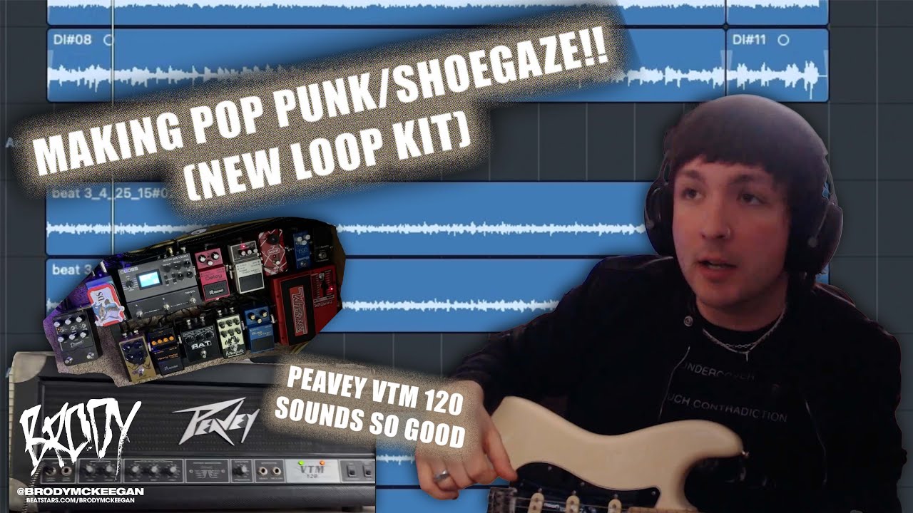 made a CRAZY pop punk/shoegaze song (using my new loop kit + peavey VTM 120)