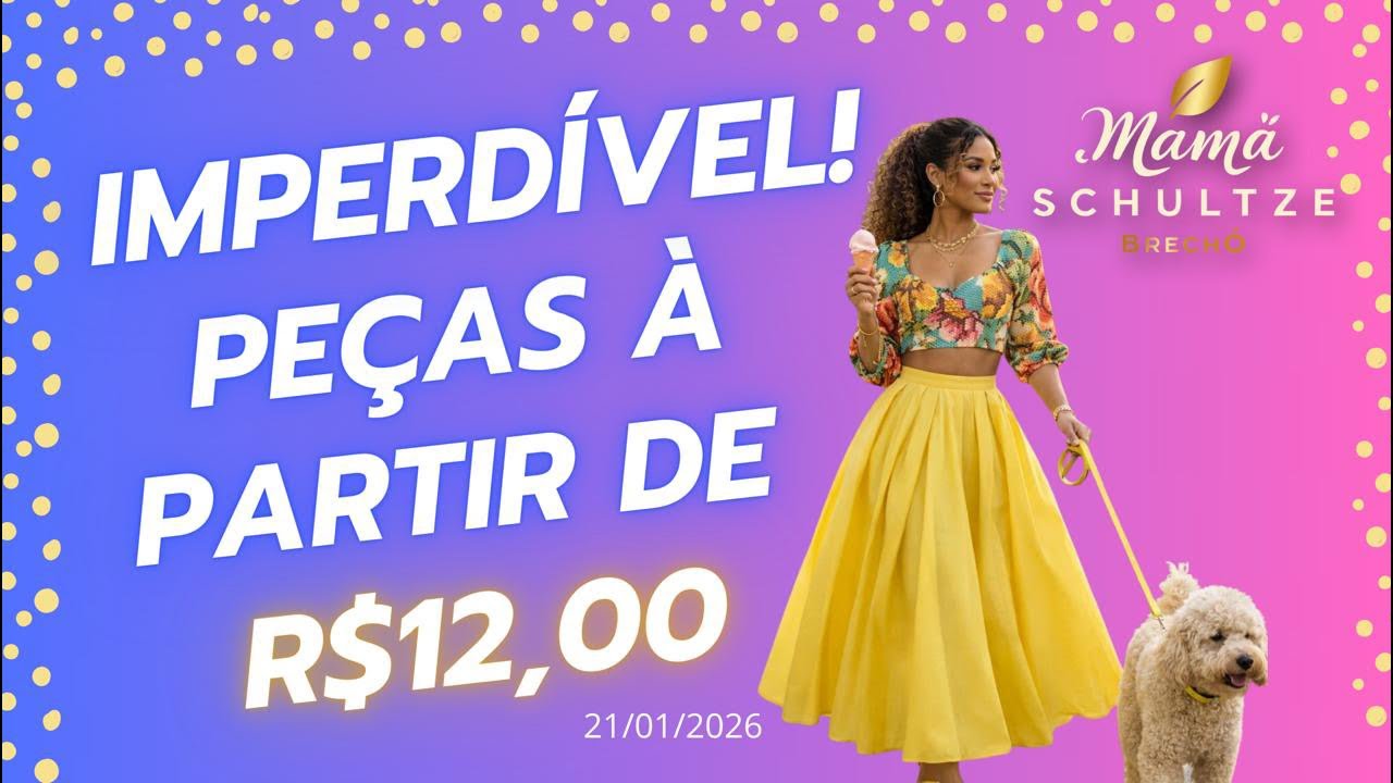 Live Shop Imperdível! Brechó Online - 21 de Janeiro de 26