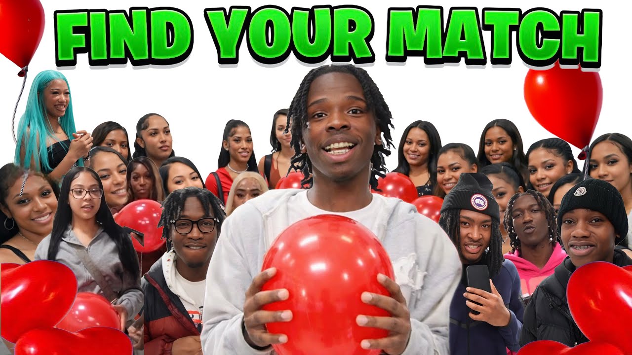 20 GIRLS VS 20 GUYS: POP THE BALLOON TO FIND YOUR MATCH!