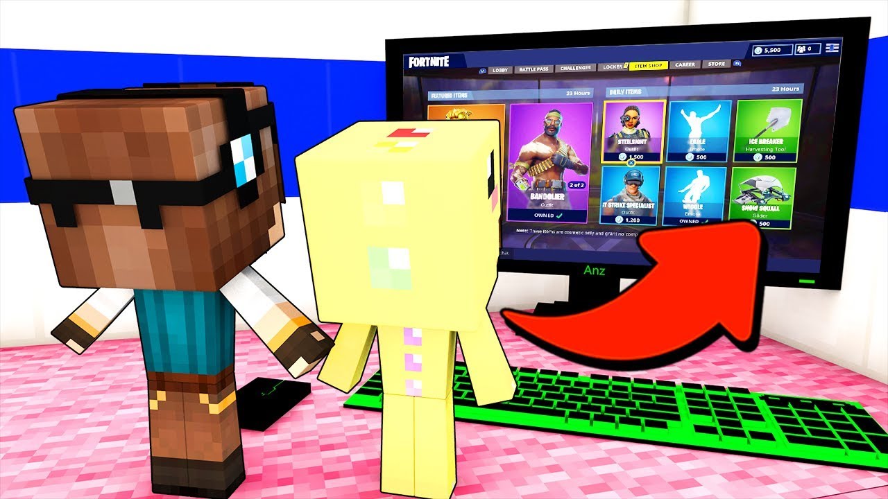 I MIEI FIGLI SPENDONO 500€ SU FORTNITE! - Casa di Minecraft #53