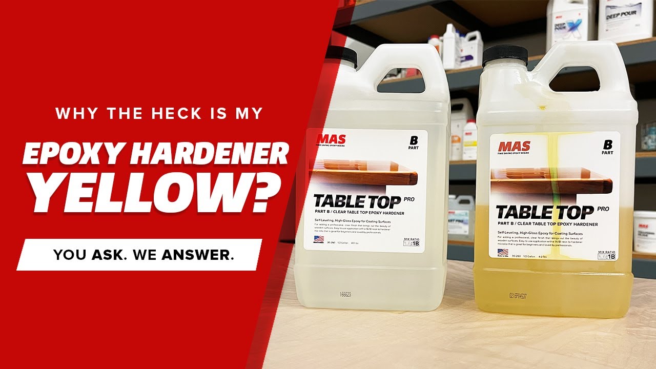 Why is my epoxy resin hardener yellow? | How to properly care and store your epoxy resin.