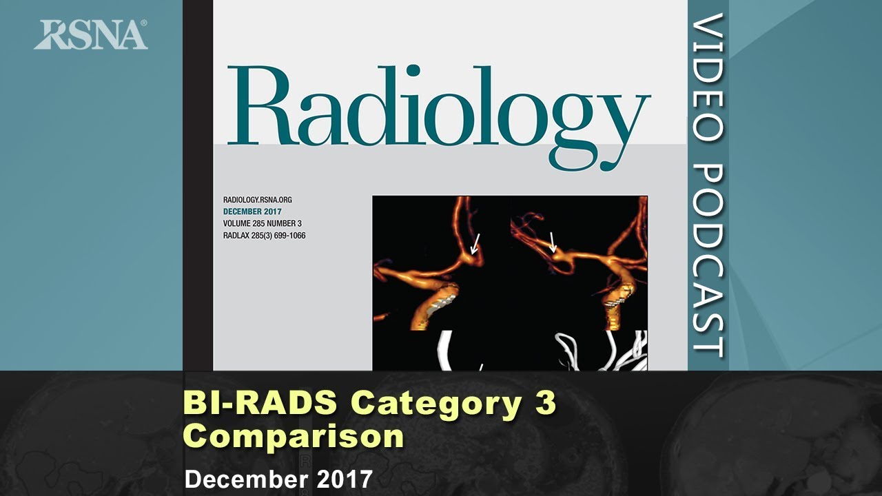 Сравнение категорий BI-RADS 3 (Радиология, декабрь 2017 г.)