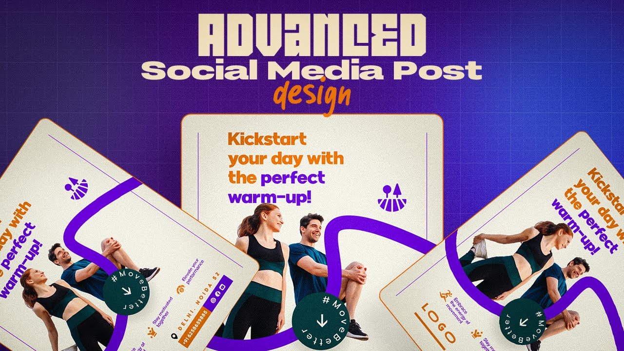 Advanced Social Media Post Design In Photoshop