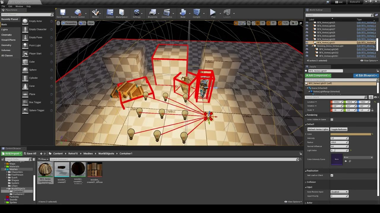 [UE4] RetroFX #16 | Vertex Light Improvements