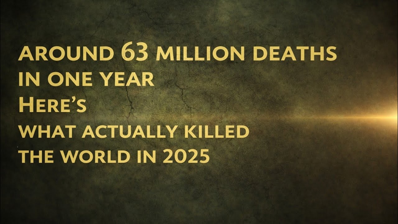 Total 63 million people died in 2025 | What killed most people know through a Graph Animation in 1M