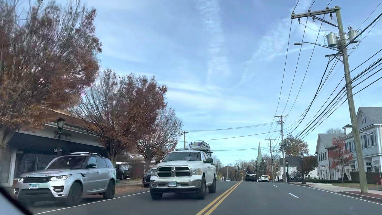 Driving in Darien, Connecticut