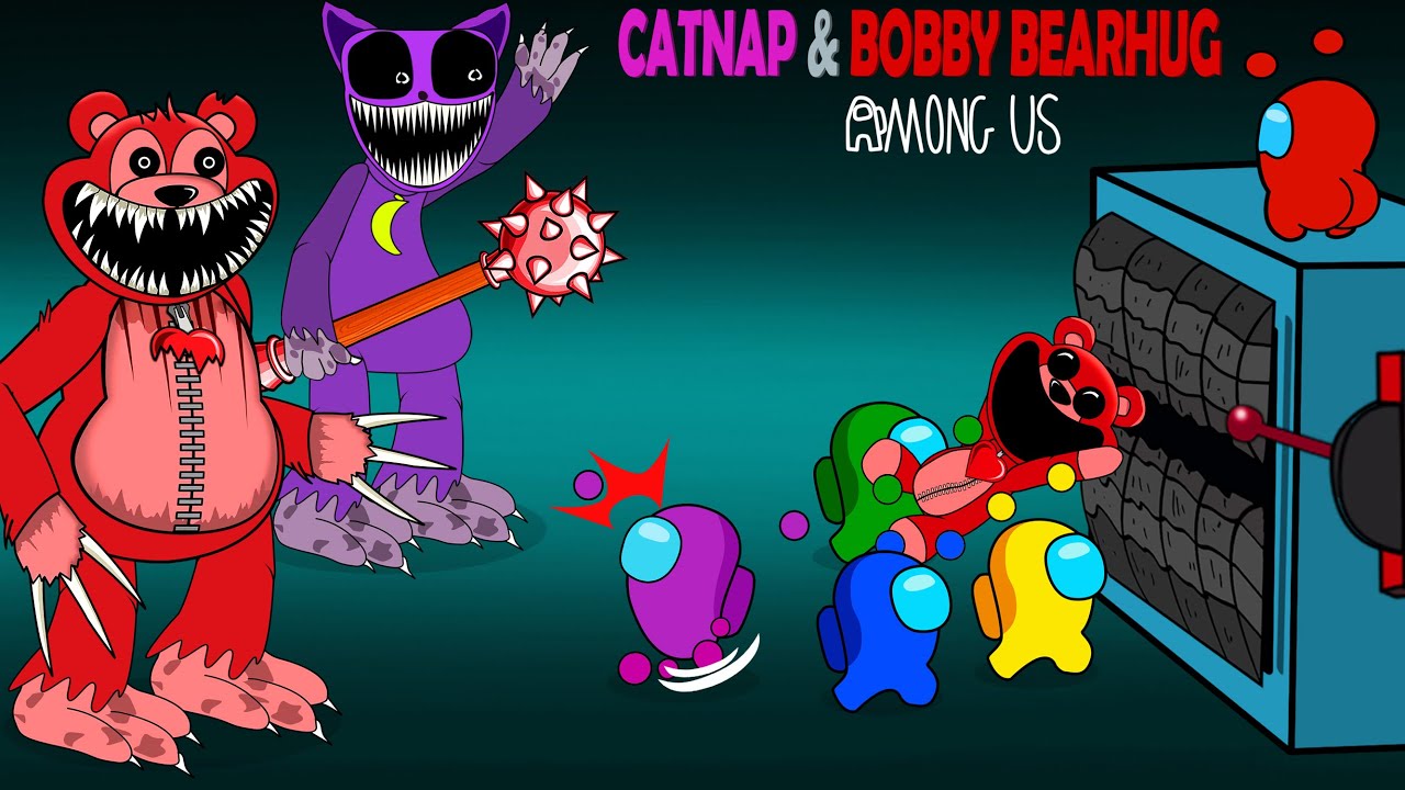 어몽어스 VS CATNAP & BOBBY BEARHUG | AMONG US ANIMATION