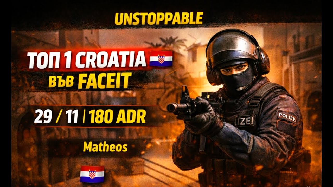 😱180 ADR IS INSANE!😱 🇭🇷 #Matheos Dominates Mirage (30 RWS Faceit)