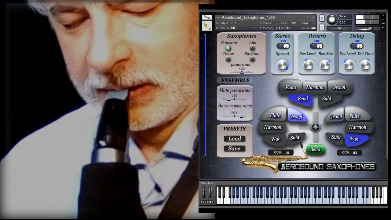 Saxophones Kontakt library for Aerophone AE-10 Soprano Sax brass and woodwind vst