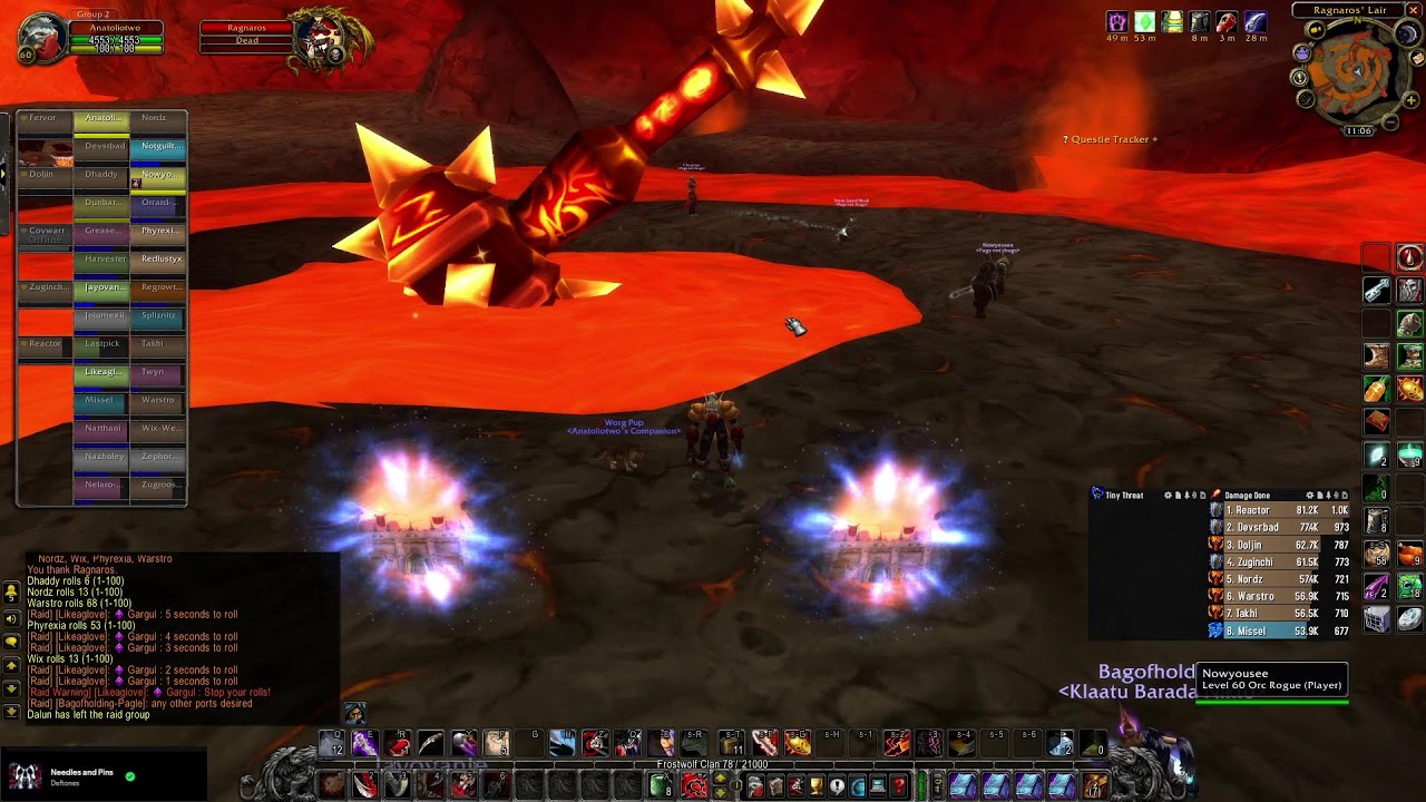 Mankrik Troll Rogue Level 1-60, Tier 1-3 (WoW Classic) - 61 - BWL + MC
