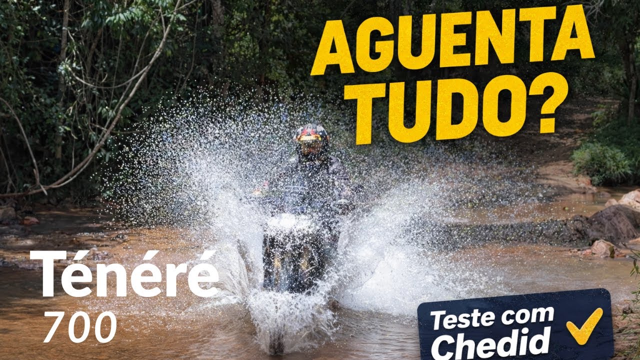 TÉNÉRÉ 700 no ON e no OFF | #TesteComChedid