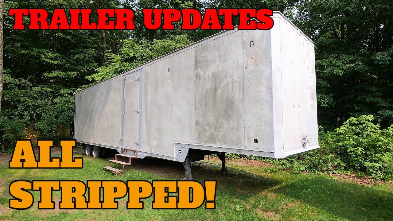 Knight Rider Screen Used Semi Trailer Updates - Interior Panels, New Exhaust, All Stripped!