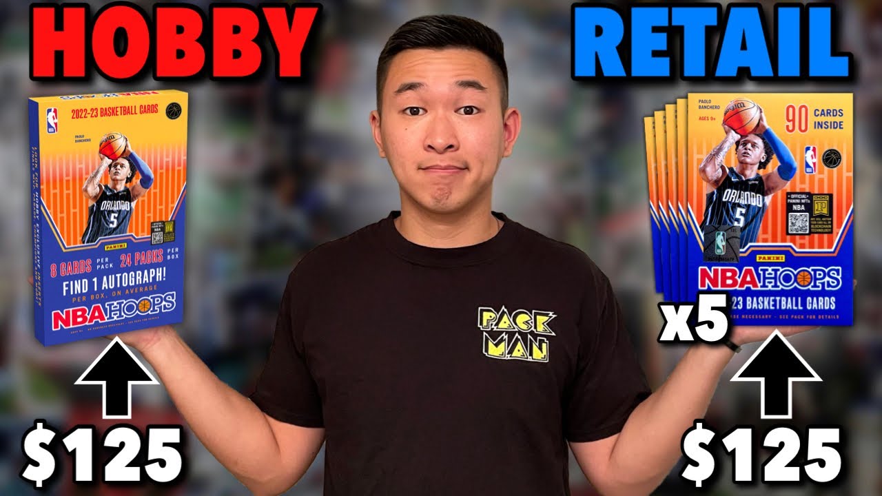 RETAIL vs. HOBBY: 5 Blasters vs. 1 Hobby Box of the new 22-23 NBA Hoops! 🤔🔥