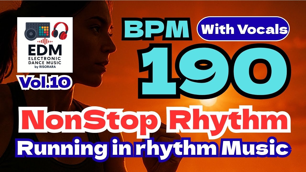 🎸 [190 BPM 190] Running Music Playlist EDM DTM Jogging & Workout cadence 러닝 음악 ランニング 曲 songs