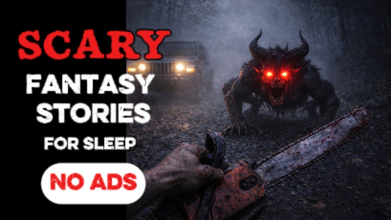 ⚠️ NO ADS ⚠️ 8 HOURS of Dark Fantasy Bedtime Tales | Rainfall Ambience | Black Screen