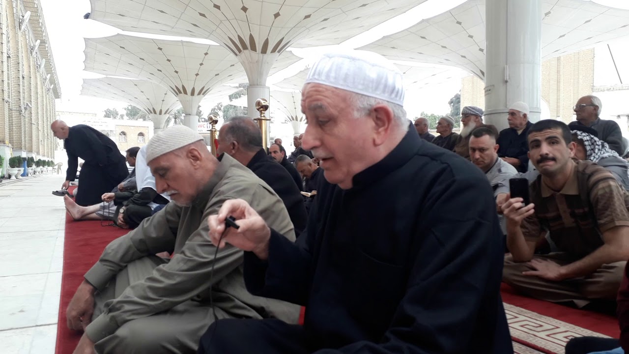 تلاوة نادرة من باحة جامع الإمام الأعظم سيدنا أبي حنيفة النعمان رحمه الله بصوت المقرئ عبدالمعز شاكر