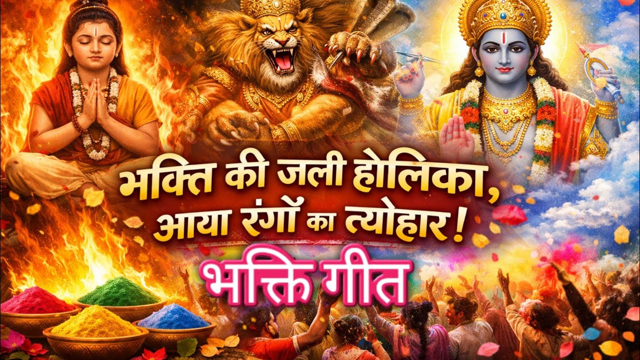 भक्ति की जली होलिका 🔥 | प्रह्लाद विष्णु भक्ति गीत | होली स्पेशल 2026#viral गीत /🚩
