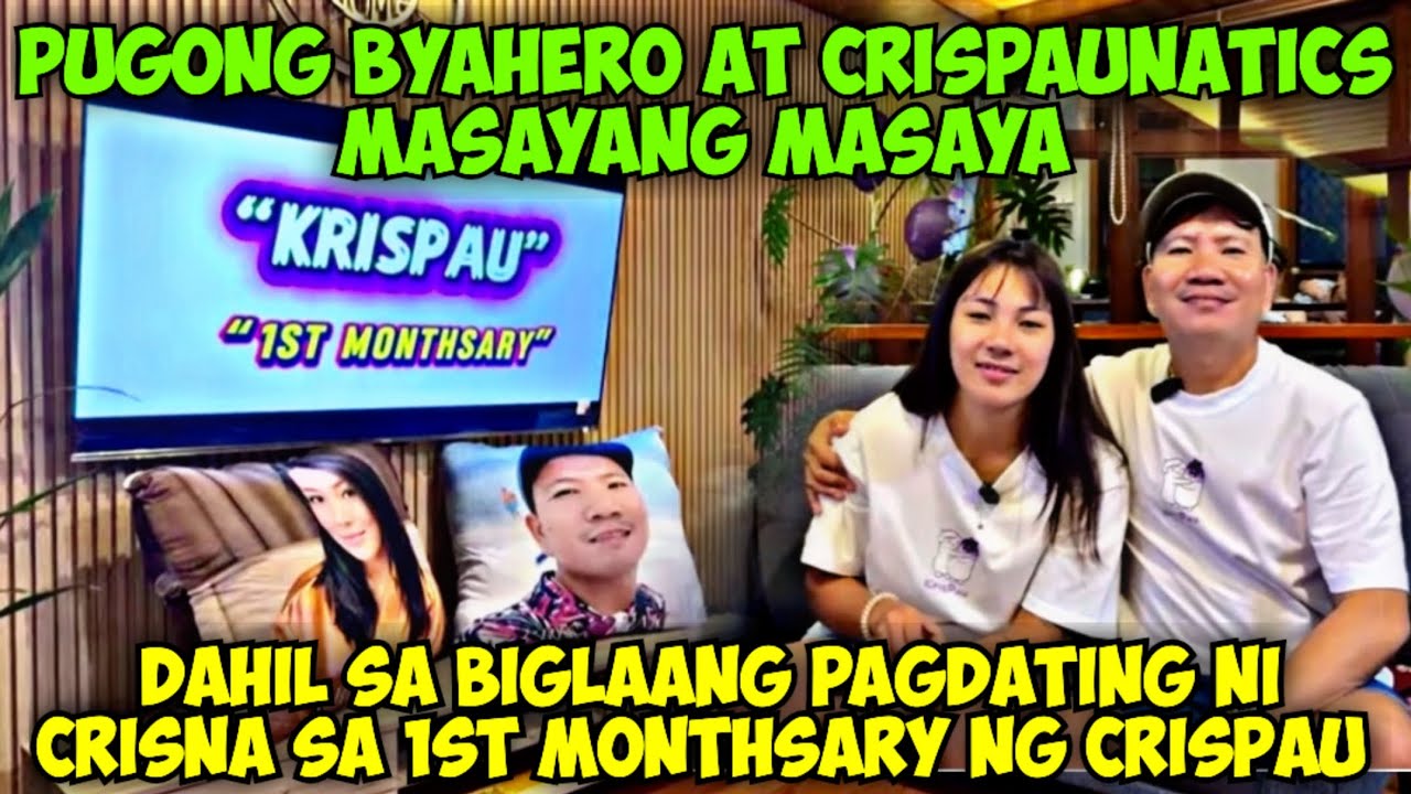 PUGONG BYAHERO MASAYANG MASAYA DAHIL SA BIGLAANG PAGDATING NI CRISNA SA 1ST MONTHSARY NILA | CRISPAU
