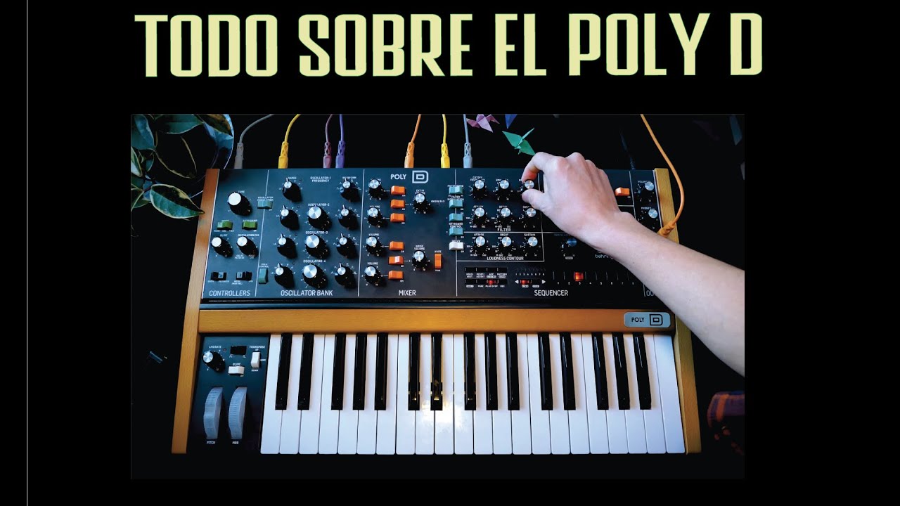Cómo usar un SINTETIZADOR tipo MINIMOOG? - todo sobre el POLY D de Behringer (copia del Minimoog?)