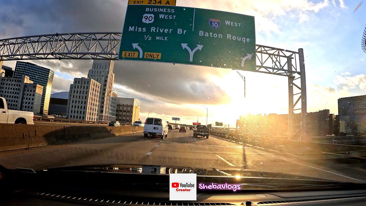 Pensacola to New Orleans in [4K]   |    I-10 Gulf Coast Drive to the Legendary French Quarter⛽