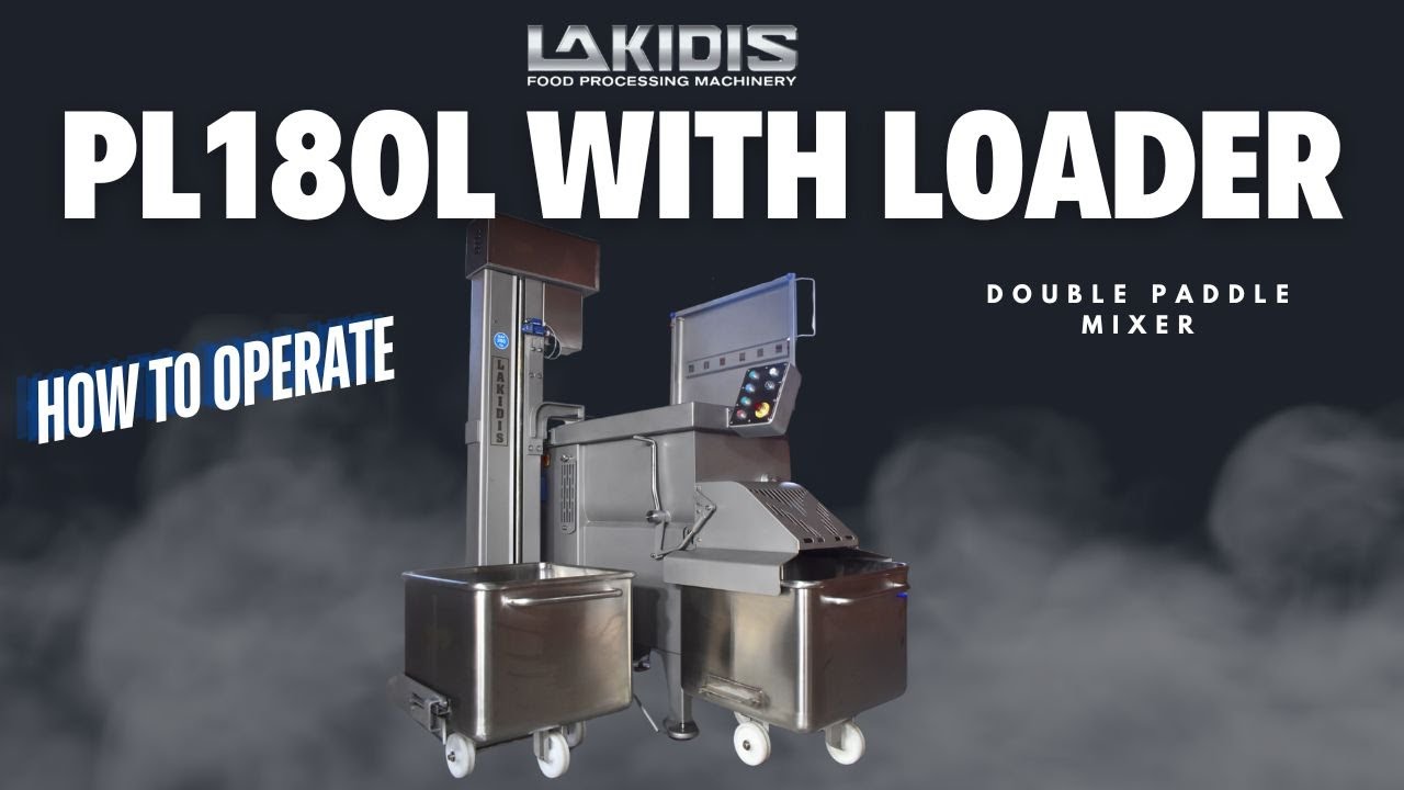 LAKIDIS PL180L with Loader -  Double Paddle Mixer - How to Operate