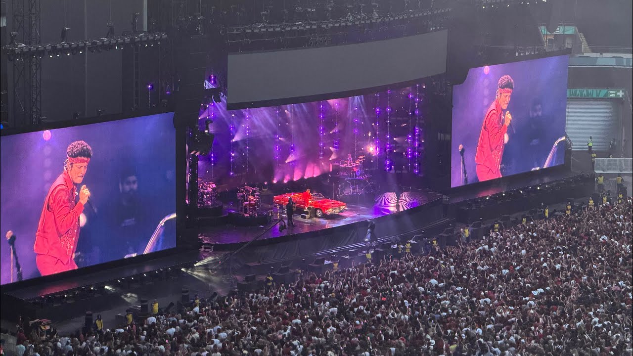 Bruno Mars at Wembley Stadium, London on Saturday 18th July 2026