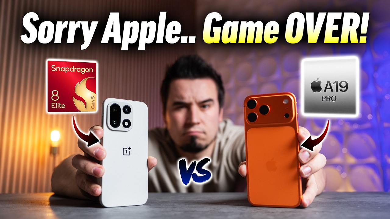 OnePlus 15 против iPhone 17 Pro Max — ОГО, ЭТО БЫСТРО!