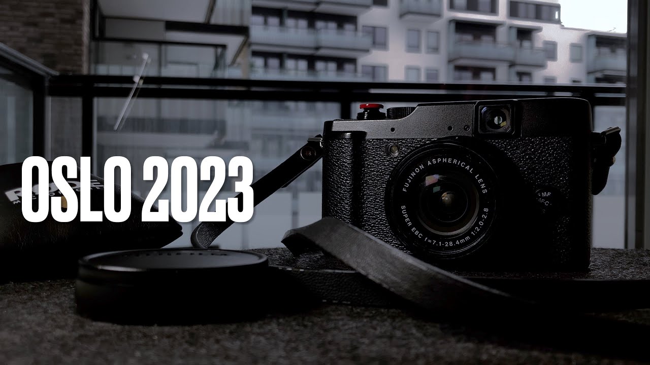 Street photography in OSLO city centre with Retro Fujifilm x10 B&W 4K