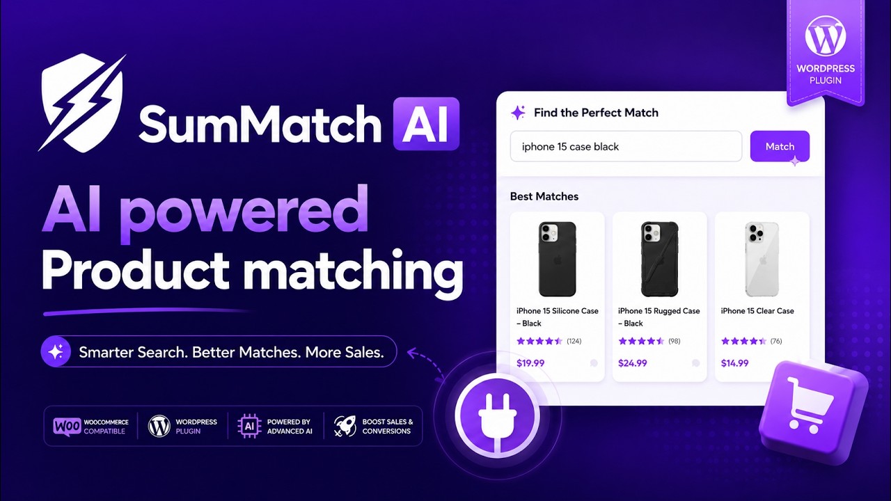 SumMatch AI &mdash; AI-Powered WooCommerce Product Matching Plugin Demo