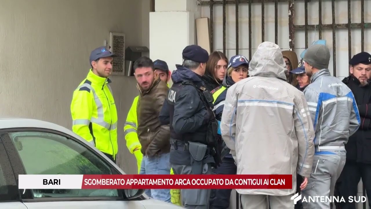 17 MARZO 2026 - BARI, SGOMBERATO APPARTAMENTO ARCA OCCUPATO DA CONTIGUI AI CLAN