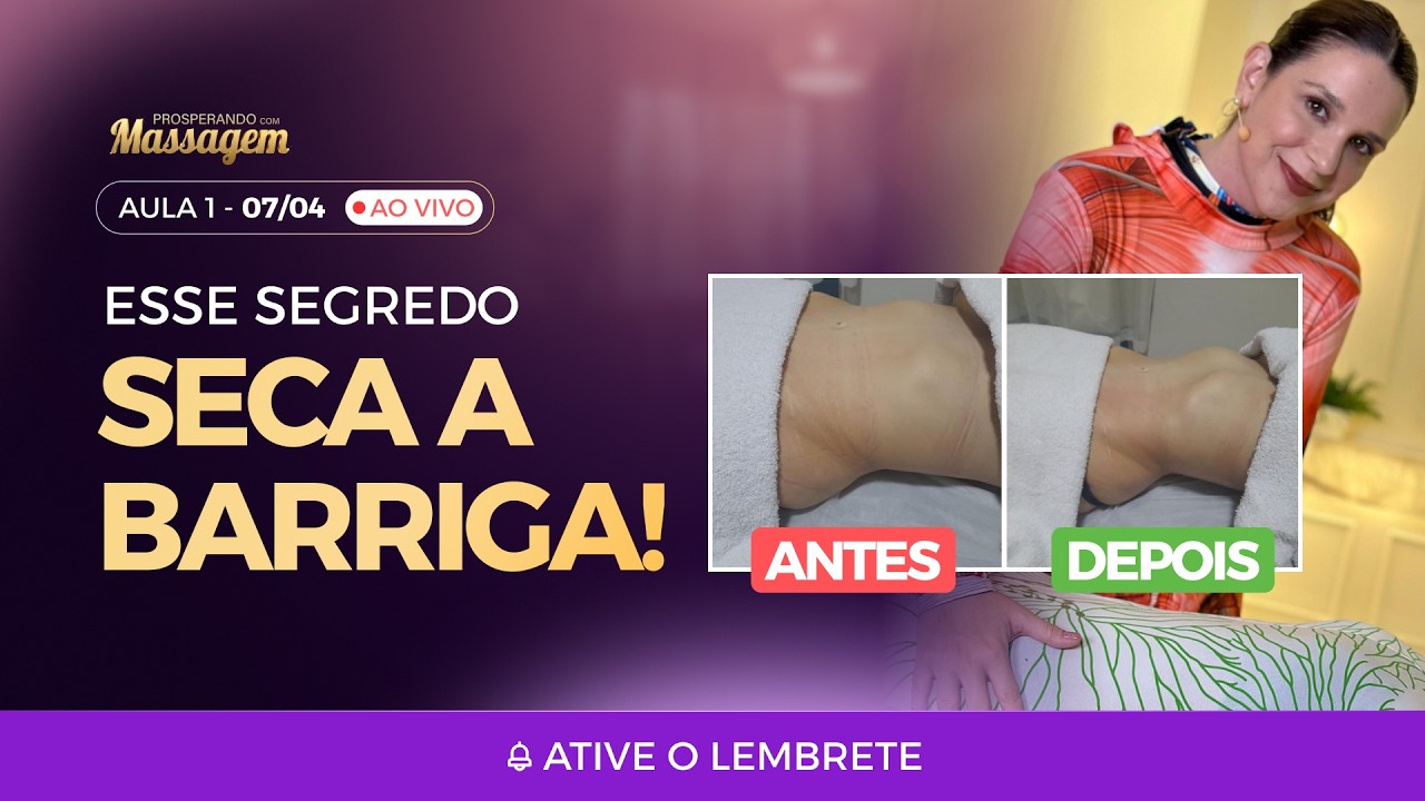 AULA 1 - Como reduzir medidas com MASSAGEM em 60 min e ser reconhecida por isso!