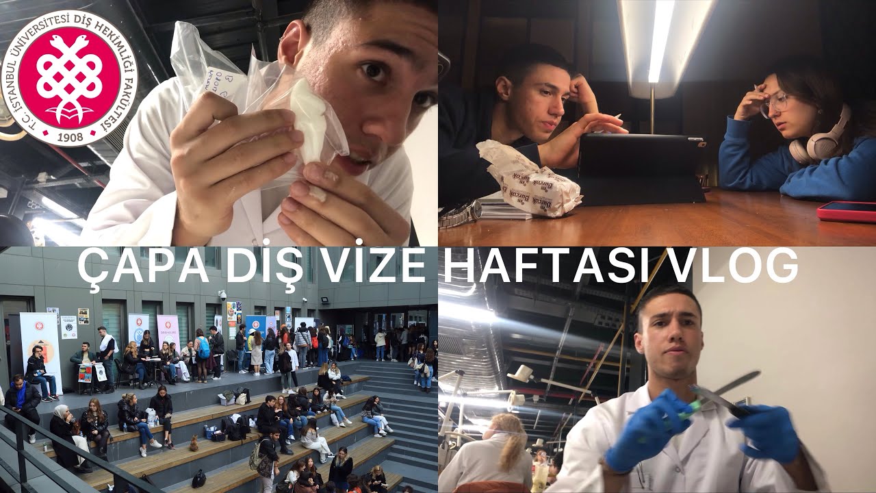 Çapa Diş Hekimliği 1. Sınıf Vize Haftası | VLOG