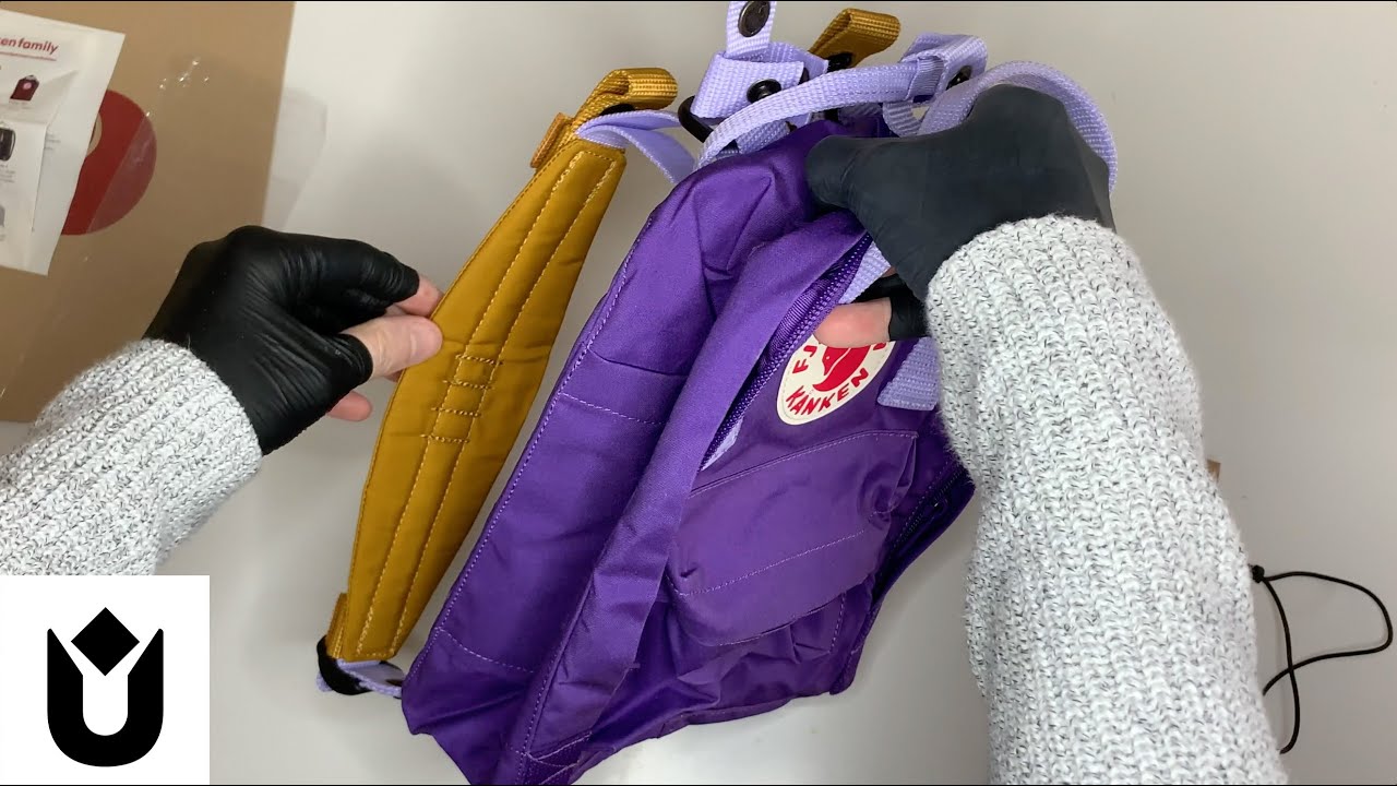 Kanken Mini (Voilet/Purple) W/ Shoulder Strap (Acorn) Unboxing [#ASMR]