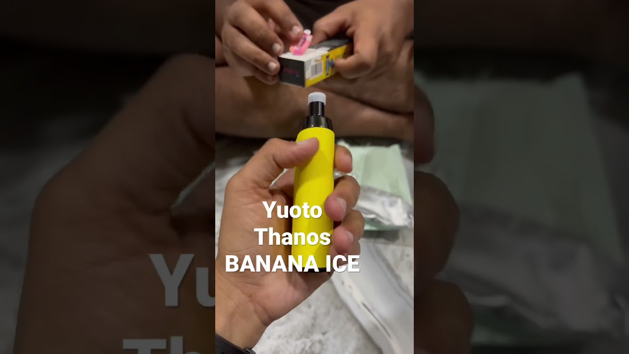 Yuoto Thanos Banana ice 🍌🧊 #yuoto #thanos #vape #vapeyuoto #yuotothanos
