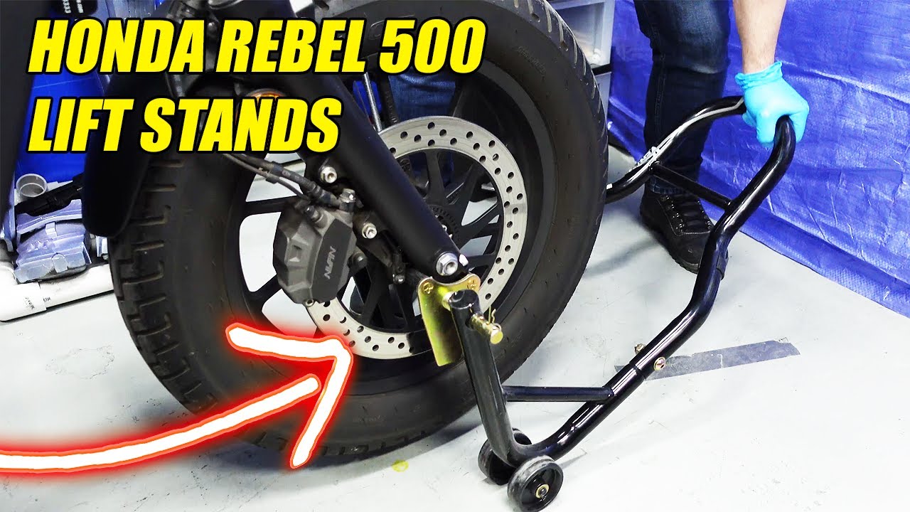 Как использовать подъёмные стенды для мотоцикла — Honda Rebel 500