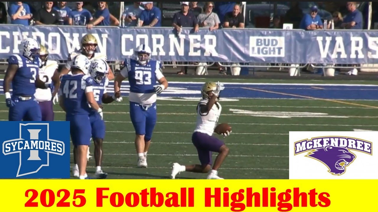 McKendree vs Indiana State Football Game Highlights 8 28 2025
